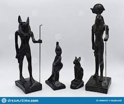 Egyptian Reproduction of Anubis, Horus, Bastet, Ra, Isolated on White  Background Editorial Photo - Image of bestet, afterlife: 169656431