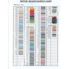 Caravan Beads 8 0 Seed Bead Cards Miyuki Sample Cards
