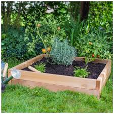 natural cedar raised garden bed