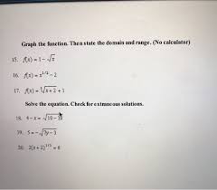 Solved Graph The Function Then State