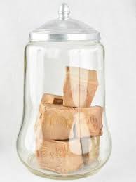 Glass Jar With Metal Lid Pear Shaped