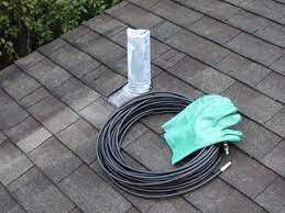 unclog a main drain from your roof vent
