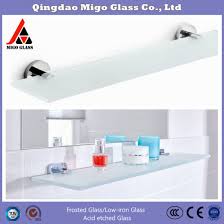 Low Iron Tempered Frosted Glass Shelves