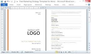 Word Document Presentation Templates Free Sales Plan Template For