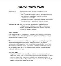 Recruiting Plans Examples