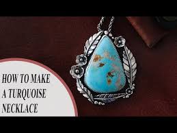 how to make a turquoise pendant