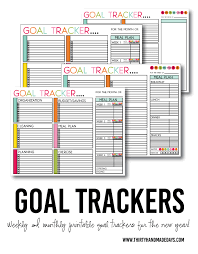 Printable Goals Tracker