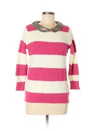 Details About Pim Larkin Women Pink Pullover Sweater S