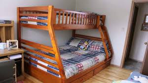 diy twin over queen bunk bed plans gif