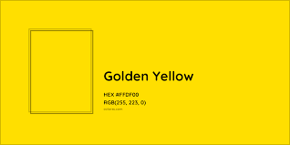 golden yellow color meaning codes