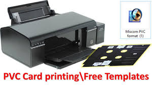 how to print pvc card in epson l805