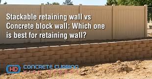 Stackable Retaining Wall Vs Concrete