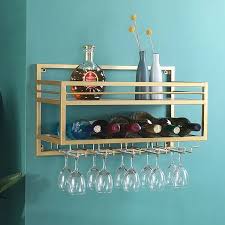 nordic metal wall mounted wine rack