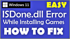 isdone dll error fix windows 11 how to