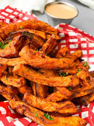 Air fryer sweet potato fries recipe. Easy Air Fryer Crispy Crunchy Sweet Potato Fries