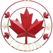 Canada Maple Compass Circle Wall Art