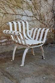 antique sculptural garden chair for