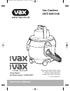 vax v 020 v 020tf instruction manual