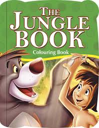 jungle book cartoon colouring book