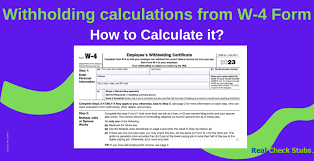withholding calculations based on
