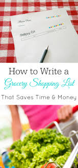 How To Save Money With Your Grocery Shopping List