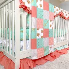 baby girl crib bedding set c gold
