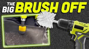 powered toilet brush hack to clean