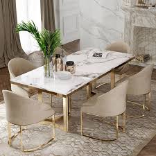Bura Modern Marble Dining Table With