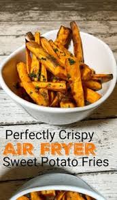 Fill your air fryer up to half full with the air fryer sweet potato fries. Whole30 Recipes Air Fryer Sweet Potato Fries Jz Eats Air Fryer Sweet Potato Fries Air Fryer Recipes Healthy Sweet Potato Fries