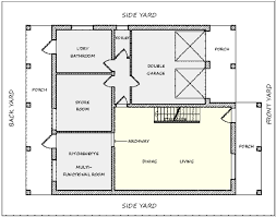 schematic ground floor plan drawing