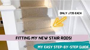 diying how to fit carpet stair rods