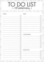 Free To Do List Template For Excel Get Organized Fucket List