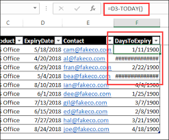 Operators specify the type of calculation that you want to perform on the. Monitor Expiry Dates In Excel Contextures Blog