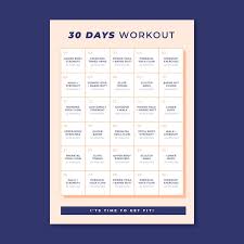 Beautiful Workout Plan Calendar