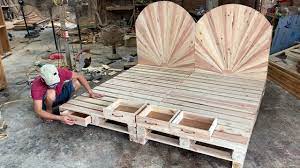 king size pallet bed