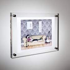 Deluxe A4 Clear Acrylic Wall Mounting