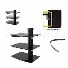 Adjustable Triple Av Shelf Wall Mount