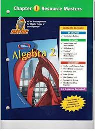 Algebra 2 Chapter 1 Resource Masters