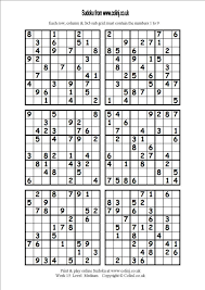 Sudoku Printable 6 Per Page Periodic Table Grid Classroom
