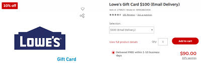 Choose a plastic gift card or egift card. 10 Off Lowe S Gift Cards At Staples Com The Money Ninja