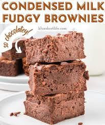 fudgy condensed milk brownies recipe