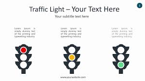 Traffic Light Infographic Animated Powerpoint Template
