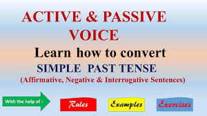 It is not important or not known, however, who or what is performing the action. Convert Simple Past Tense From Active Voice To Passive Voice With Rules Examples And Exercises Youtube