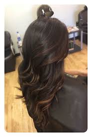 Brown highlights with black hair /via. 90 Highlights For Black Hair That Looks Good On Anyone Style Easily
