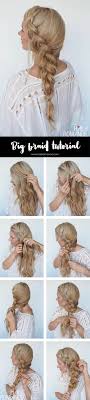 Gather two small sections of hair near one side of your part, and twist the front piece of hair over the one behind it. How To Style A Big Side Braid Instant Mermaid Hair Hair Romance