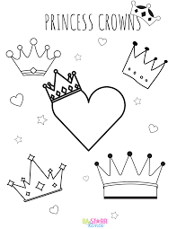 free princess crown coloring sheets