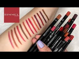 rimmel lasting finish lip liner swatch