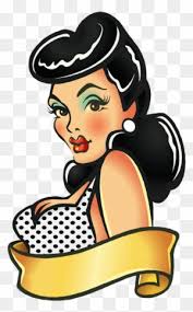 The bride, matron, the brides maid or any ordinal woman in the audience. Black Hair Bettie Bang Paige Style Rockabilly Greaser Pin Up Tattoo Free Transparent Png Clipart Images Download