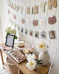 bear birthday party ideas for 1 year