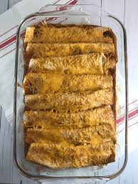 beef and black bean enchiladas meal